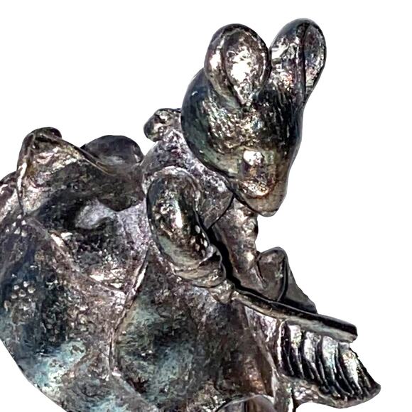 New England Collectors Society Bell Beatrix Potter Hunca Munca Silver Plate - Picture 1 of 9